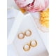 thumbnail image 2 of Pack 2 Par De Argollas Piercing Orejas Chapadas En Oro 18k, 2 of 3