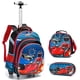 thumbnail image 1 of Children's Wheeled Backpack Girls School Backpack Rolling Luggage Backpack Boys School Trolley Bag Set Lunch Bag and Pencil Case, 1 of 3
