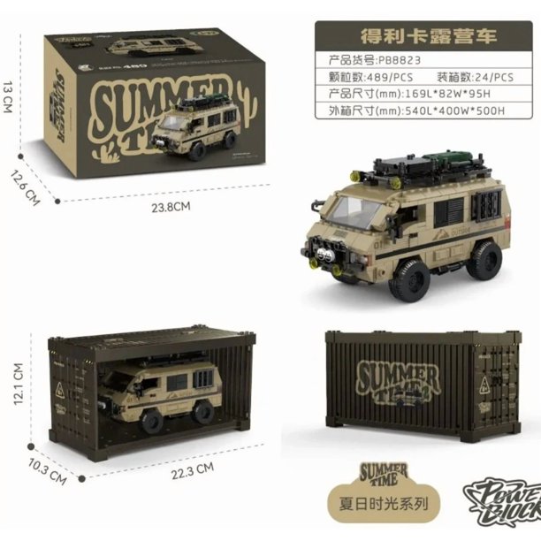 Auto Jeep Camper Van Mitsubishi Delica, compatible Lego Lider