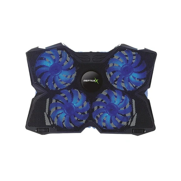 Ventilador Notebook Gamer Reptilex De 4 Aspas Pro Rx0026 Con Luz