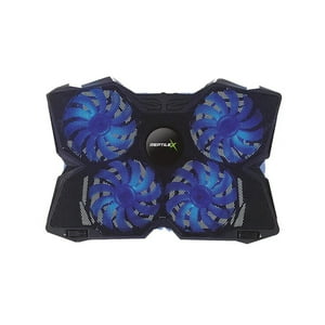 Ventilador Notebook Gamer Reptilex De 4 Aspas Pro Rx0026 Con Luz