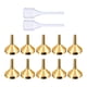 thumbnail image 2 of Mini embudo con cuentagotas de 10 piezas, embudo de aleación de aluminio resistente, multifuncional para rellenar condiciones de champú artístico de, 2 of 5