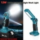 thumbnail image 3 of Linterna LED de 12W Luz de Trabajo para Bos-.ch Batería de 18V Foco de Mano para Obra Lámpara de Escritorio con USB Cabezal Pivotante de 90 Grados, 3 of 6