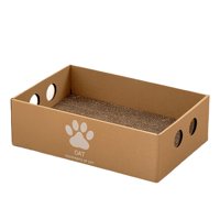 Ioensy - Almohadilla Para Rascar Para Gatos, Casa Grande De Cartón Para Gatos Para Moler Patas, Gatos De Interior, Estilo B