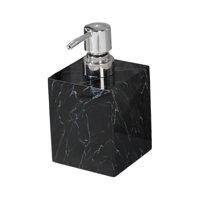 Magideal - Dispensador De Jabón, Bomba De Espuma, Botella De Loción, Champú, Ducha, Dispensador De Jabón De Manos Reutilizable Rústico, Dispensador De Jabón Líqu Negro Plata