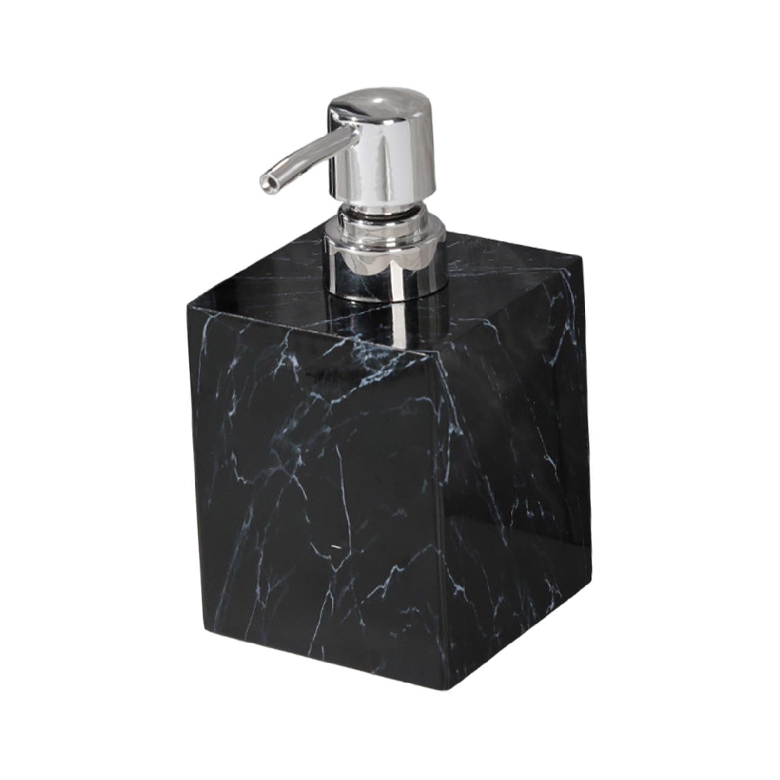 Magideal - Dispensador De Jabón, Bomba De Espuma, Botella De Loción, Champú, Ducha, Dispensador De Jabón De Manos Reutilizable Rústico, Dispensador De Jabón Líqu Negro Plata