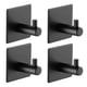 thumbnail image 1 of Ganchos Adhesivos Colgador Perchero Baño Cocina Acero Inox Color Negro, 1 of 3