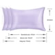 thumbnail image 5 of Fundas de almohada de seda Jocoku, 100% seda de morera estándar, color morado claro, 5 of 6