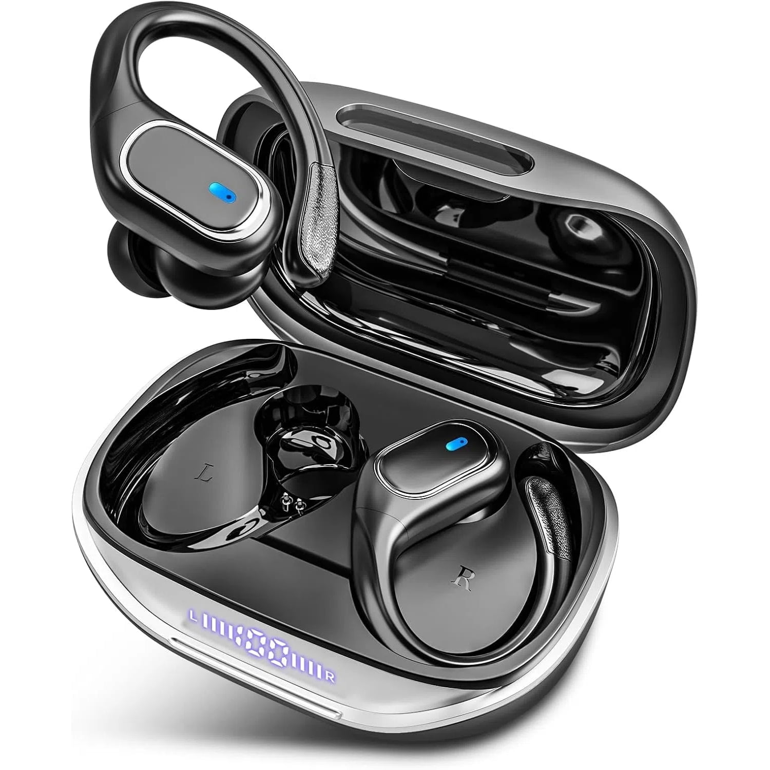 Aaronmei Auriculares Inalámbricos Bluetooth Negro