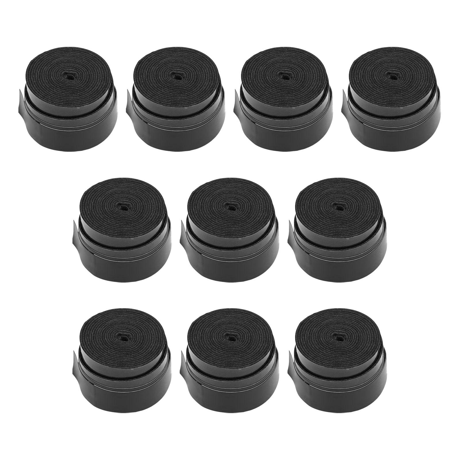 Magideal - Paquete De 10 Empuñaduras De Raqueta De Tenis, Empuñaduras De Bádminton, Reemplazo De Sobregrips De Raqueta De Tenis, Empuñaduras De Raqueta De Squash Negro