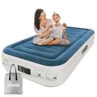 Colchón Inflable Vosser Twin Con Bomba Integrada Para Inflar Y Desinflar