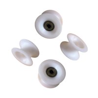 Magideal - 4 Piezas De Ruedas De Rodamiento Para Máquina De Remo, Ruedas De Gimnasio, Polea De Máquina Abdominal, Rodillos De Entrenamiento Multifunción, Piezas Blanco