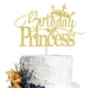 thumbnail image 3 of Cake Topper Dockska con purpurina dorada para cumpleaños de princesa y niña, 3 of 8