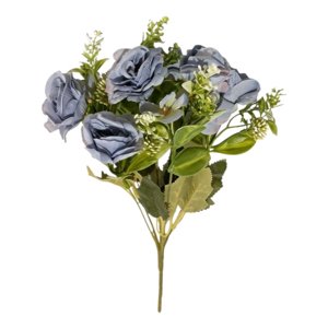 Genérico - Set 4 Ramo Flores Artificiales Rosas Silvestres Adorno Jhn