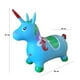thumbnail image 2 of Unicornio Saltarín Inflable Con Sonido Celeste, 2 of 6
