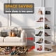 thumbnail image 2 of Zapatero SpaceAid de almacenamiento giratorio de 6 niveles, color blanco, 54,2 cm, 2 of 7