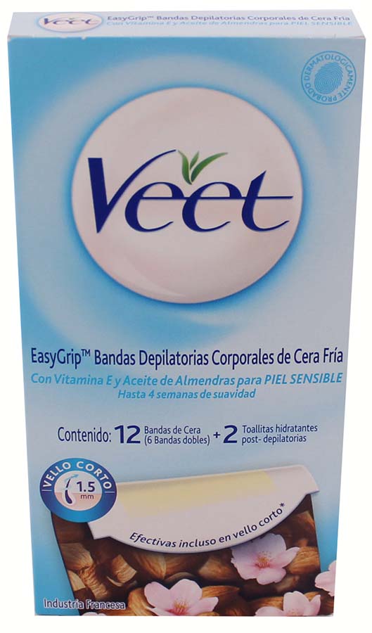 Veet - Bandas Corporales Piel Sensible 12Un