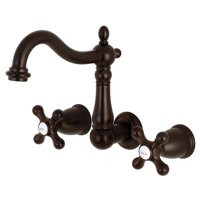 Grifo Kingston Brass Heritage Ks1255Ax Para Montaje En Pared, Bronce Frotado Con Aceite