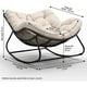 thumbnail image 3 of Sillon Mecedor Silla Mecedora Sitial Moderna Talla Xxl Beige Liso, 3 of 8
