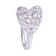 thumbnail image 1 of Brillo Clip-On Pinza De Anillo De Nariz Falsa No Perforante Colgador De Cristal Joyas De Aro Corazón De Plata, 1 of 5