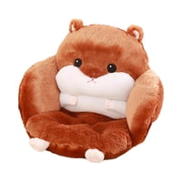 Magideal - Cojín De Asiento Para Hámster, Cojín De Animales, Oficina Suave Con Respaldo, Cojín De Asiento, Cojín De Silla Para Apartamento, Decoración Del Hogar, Marrón Oscuro