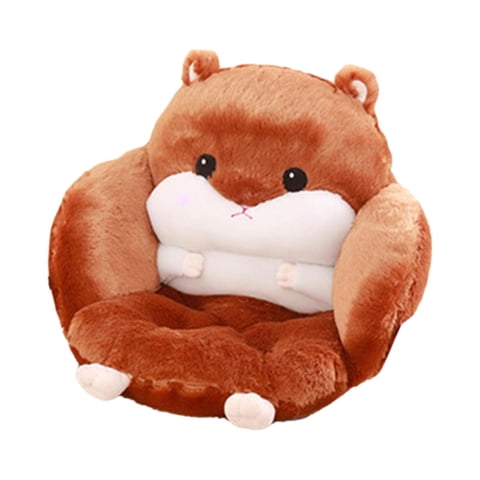 Magideal - Cojín De Asiento Para Hámster, Cojín De Animales, Oficina Suave Con Respaldo, Cojín De Asiento, Cojín De Silla Para Apartamento, Decoración Del Hogar, Marrón Oscuro