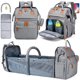 thumbnail image 1 of KABAQOO Diaper Bag Backpack with Detachable Changing Station, 1 of 3