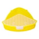 thumbnail image 4 of Caja De Arena Para Conejos, Bandeja De Arena Esquinera Antisalpicaduras Para Hámster, Hurones, Conejitos, Amarillo, 4 of 5