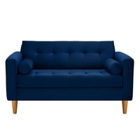 Bodevir - Sofa Retro 2C Felpa 04 Azul Marino