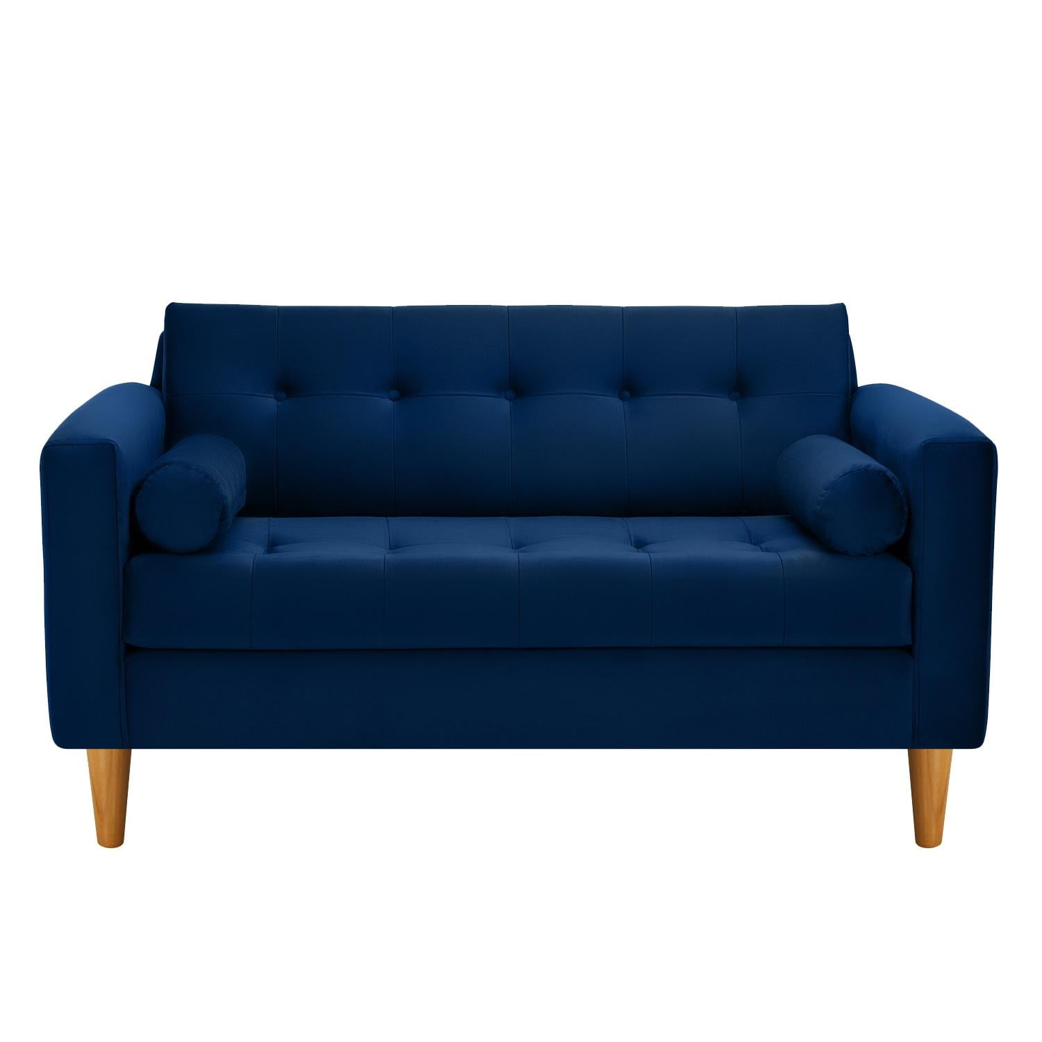 Bodevir - Sofa Retro 2c Felpa 04 Azul Marino