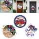 thumbnail image 5 of 3 Letreros De Madera Para Puerta De Bienvenida, Corona Del Día De La Independencia, Puerta Delantera Del Porche, 5 of 5
