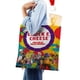 thumbnail image 4 of Chuck E Cheese Bolso de tela con estampado de lienzo para mujer, bolsa de compras reutilizable y estética, con cremallera interior, regalo para mujer, 35 × 40 cm., 4 of 6