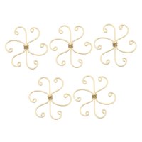 Ioensy - 5 Piezas Plants Sheem Soporta Bastidores De Cultivo De Plantas De Metal Para Patio Interior Al Aire Libre