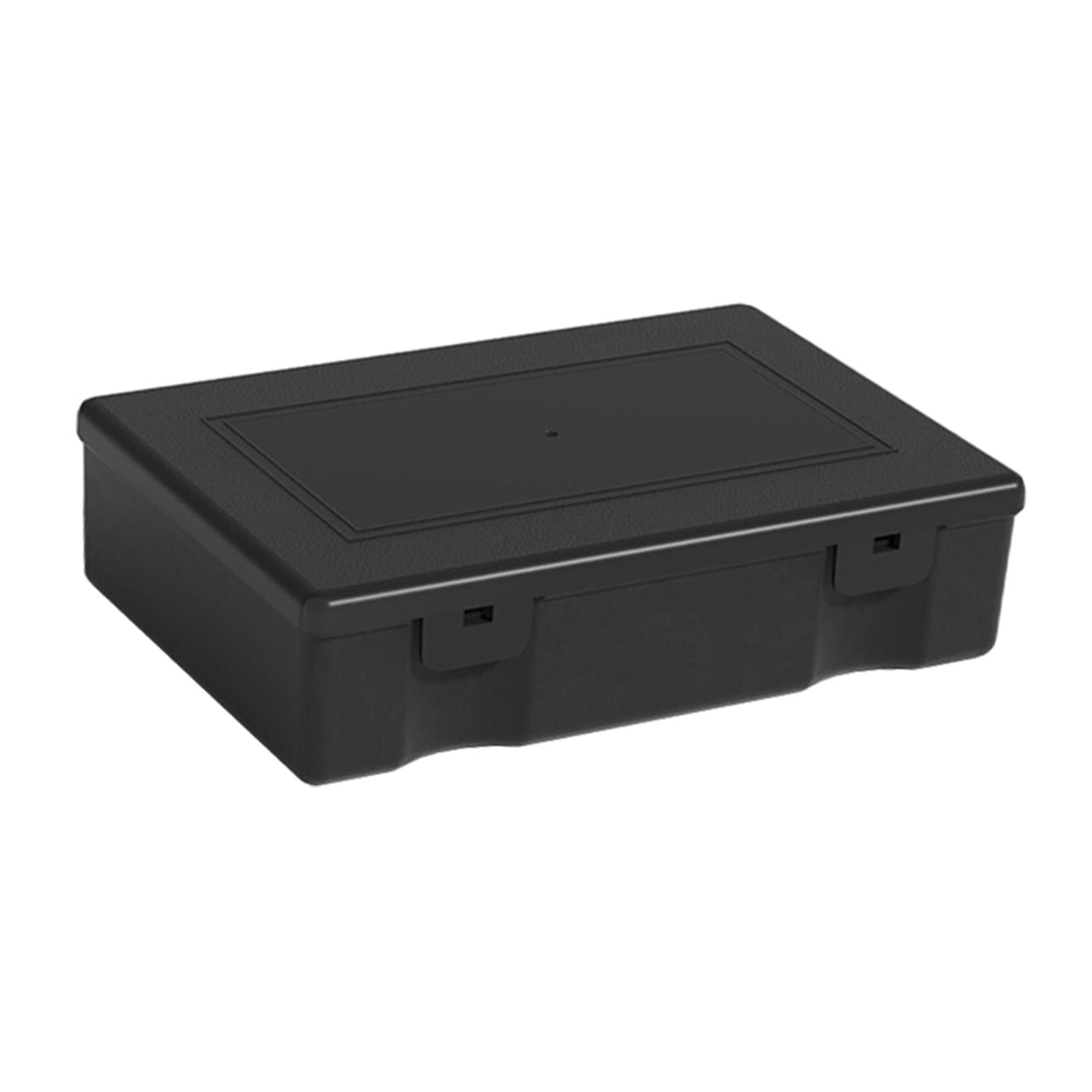 Magideal - Caja De Almacenamiento De Escritorio, Caja De Almacenamiento De Herramientas, Bolsa De Utilidad Impermeable, Caja Organizadora, Contenedor Para Artícu Negro Grande