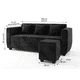 thumbnail image 3 of Nuvo + 1 Pouf Negro, 3 of 3