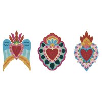 Papaya Project - Set Corazones Diamond Painting X3 -Diamantes Cristal Rojo