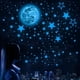 thumbnail image 1 of 5sheets/set Self Adhesive Fluorescent Stickers, Luminous Moon Glow Stars Wall Decor For Kids, Wall Room Diy Creative Wall Stickers (total444pcs), 1 of 3