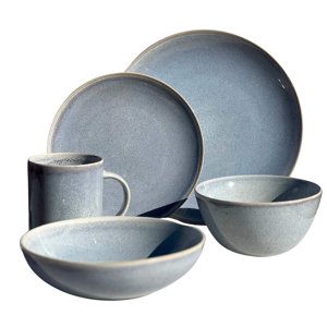 Decoexpress - Juego De Loza 30 Piezas Vajilla Cerámica Rústico