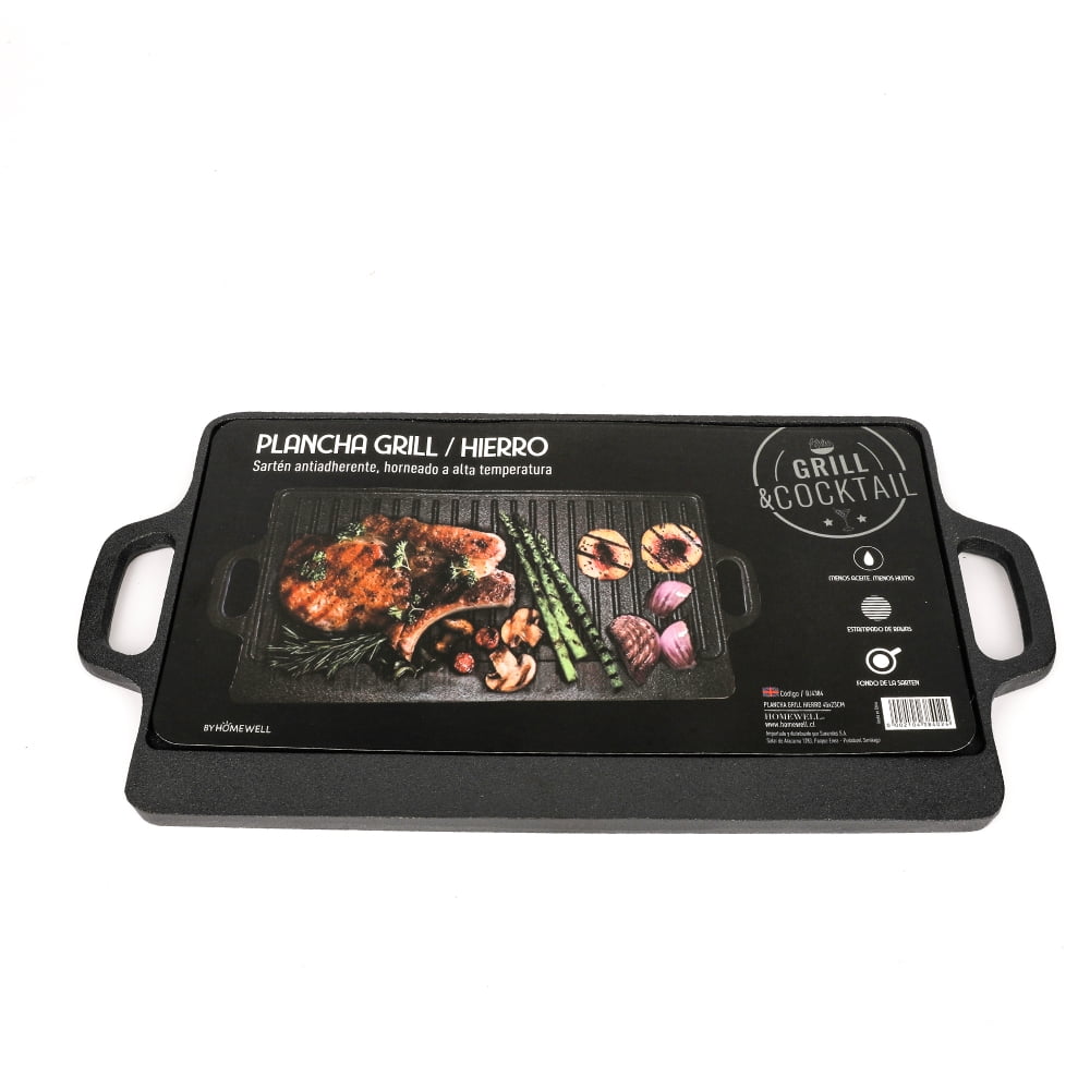 Homewell - Plancha Grill Antiadherente De Hierro 45x23cm