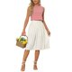 thumbnail image 2 of INSPIRE CHIC Blusa sin mangas de verano vintage de cuadros para mujer, regreso a clases, XS Rojo, 2 of 6