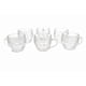 thumbnail image 2 of Tazas cafe vidrio set 6 piezas 150ml cuadros, 2 of 3