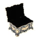 thumbnail image 4 of esmalte retro flor escultura baratijas cofre joyero organizador azul oscuro, 4 of 5