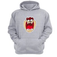 Genérico - Polerón Canguro Taz Con Capucha Gris Claro Talla L Unisex