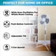 thumbnail image 2 of Ventilador de pedestal EZ-CHILL MTSP15-16AZ 40-120 cm, 3 velocidades, blanco, 2 of 4