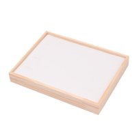 Magideal - Bandeja De Exhibición De Anillos De Joyería, Soporte De Joyería, Escaparate De Anillos De Protección, Organizador De Joyería Para Joyería, Transmisión Cuero Pu Blanco