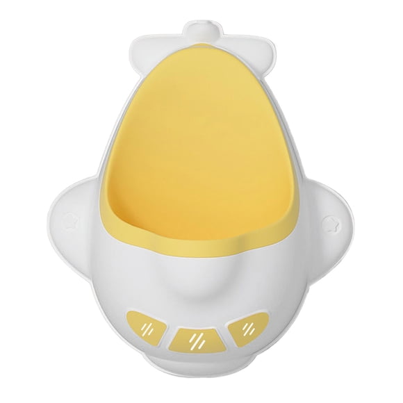 Kids Boy Potty Training Toilet Cute Plane Orinal Montado En La Pared Para Baño Amarillo
