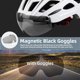 thumbnail image 3 of Casco de Bicicleta Basecamp HT19 con Luz Trasera y Visor Magnético, 3 of 3