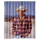 thumbnail image 1 of Cortina de ducha Kenny Chesney, juego de cortinas de baño con ganchos, tamaño 60 x 72 pulgadas, 1 of 3