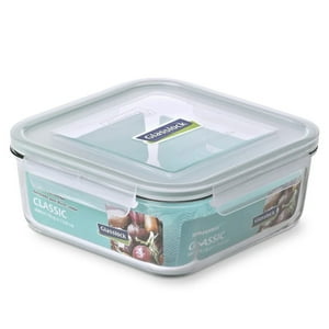 Contenedor De Vidrio Hermetico Cuadrado 2600Ml Glasslock