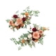 thumbnail image 5 of 2 Piezas De Respaldo De Silla De Boda, Flores, Arreglo Floral De Boda Para Fiesta Navideña, 5 of 5